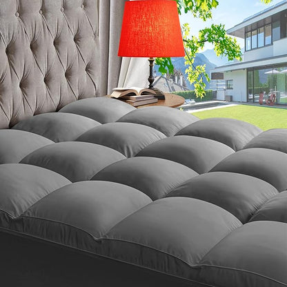 ABENE Mattress Topper for Back Pain Relief, Extra Thick Mattress Pad Pillowtop by ABENE