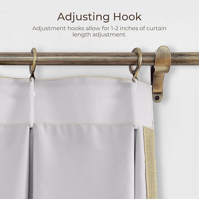 TWOPAGES 72 W x 96 L inch Pinch Pleat Darkening Drape Faux Linen Curtain - Image 5