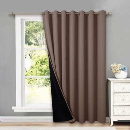 nicetown thermal insulated 100% blackout curtain, noise reducing, main product view
