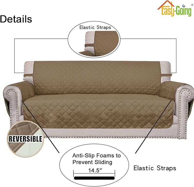 Easy-Going Reversible Oversized Couch Cover - Image 3