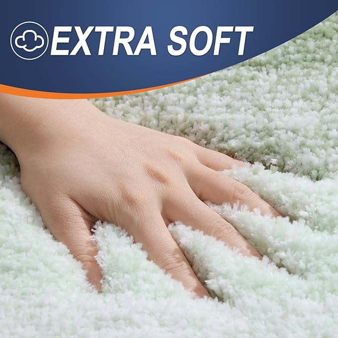 OLANLY Bathroom Runner Rugs 47x24, Extra Soft Absorbent Microfiber Bath Rugs - Image 2
