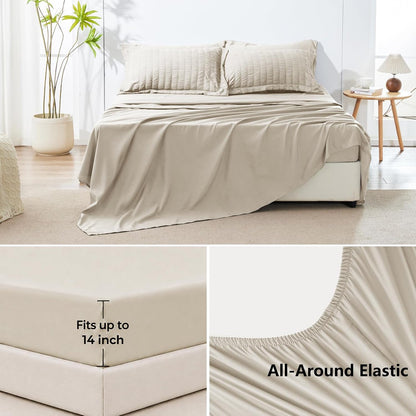himeet queen comforter set, 7-piece seersucker bed in, package contents