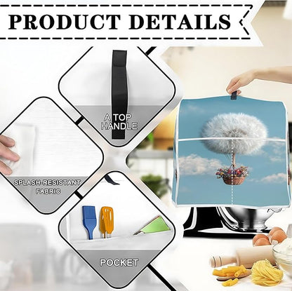 Mixer Dust Cover for 6-8 Qt Stand Mixer, Cloth Cover - Image 3