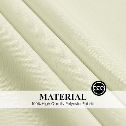 Round Tablecloth 6 Pack 108 Inch Ivory Tablecloths Washable Decorative Linen - Image 6