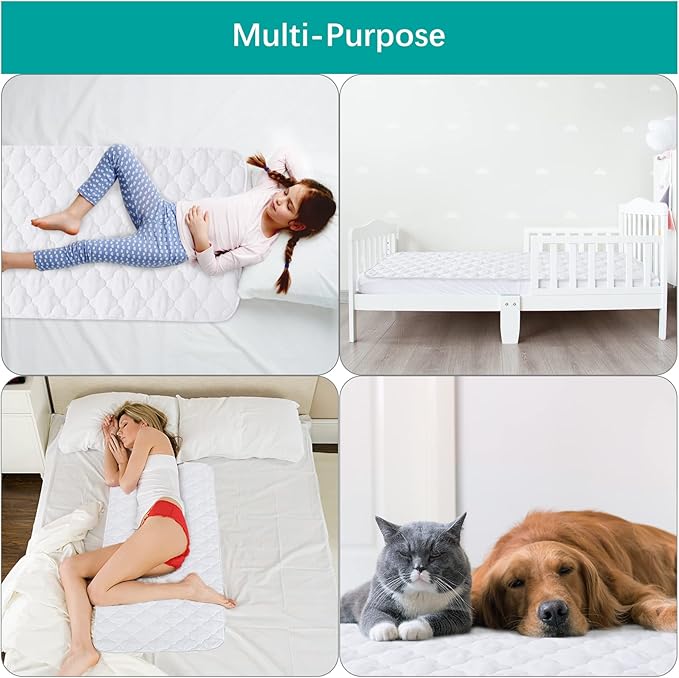 Crib Mattress Protector Pad Cover Quilted Waterproof Incontinence Bed Pads - Image 6