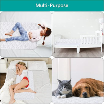 Waterproof Crib Mattress Protector Pad Cover 2 Pack 28" x 52", Anti Slip & - Image 5