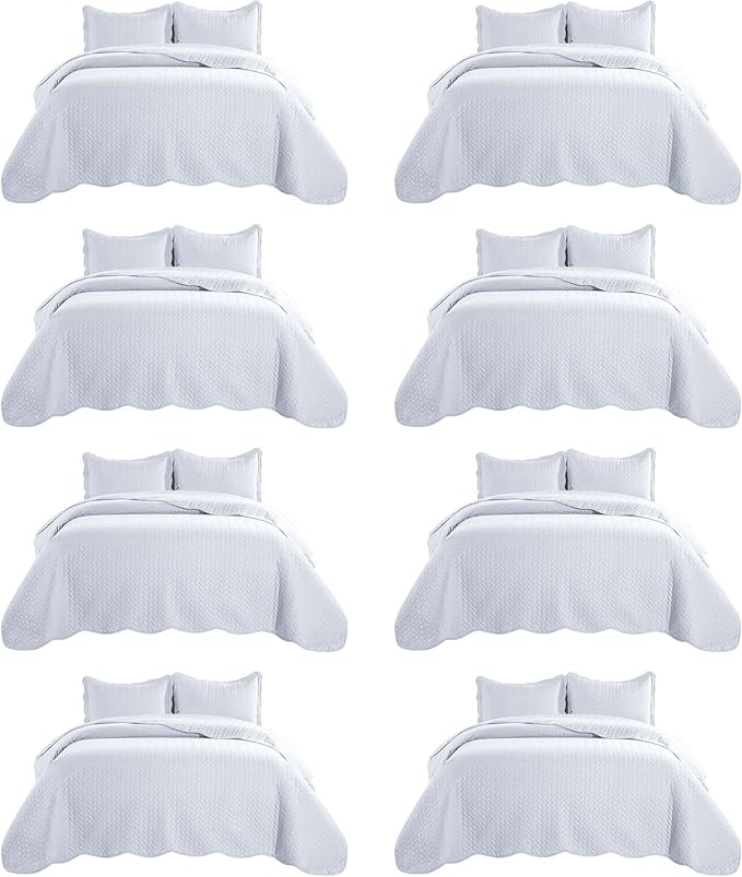 IR Imperial Rooms 8 Pack California King Quilt Bedding Set by IRImperialRooms