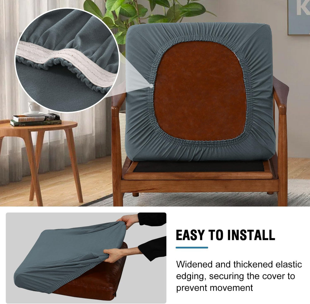 H.VERSAILTEX Fleece Couch Cover Stretch Armchair Slipcover 2 Piece Soft Sofa ...