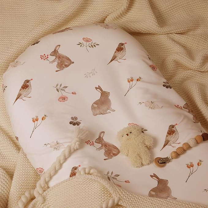 Gllquen Baby Bassinet Sheets Set 2-Pack, Breathable Cozy Bassinet Fitted Sheet - Image 4