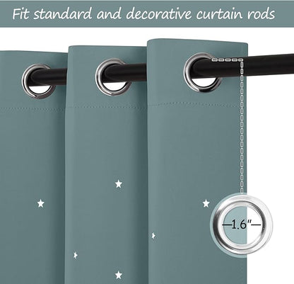 NICETOWN Stars Curtains for Kids Room - Image 5