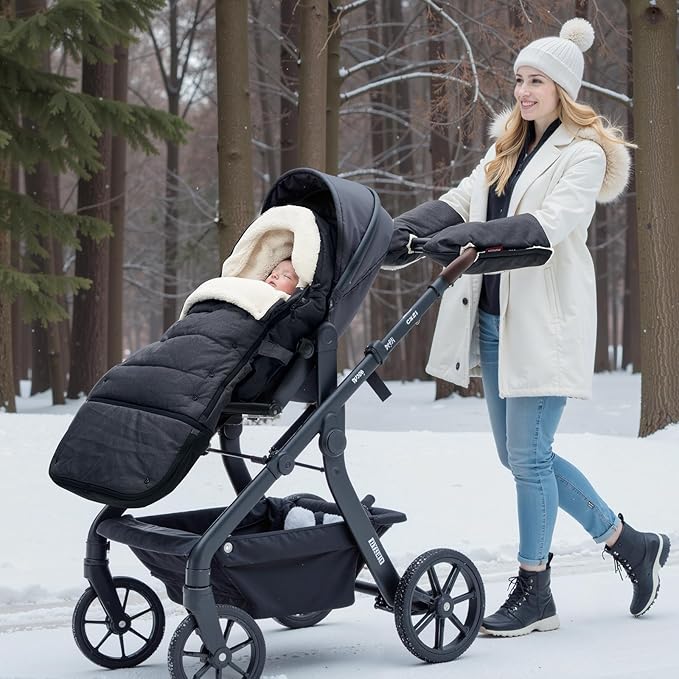 Momcozy Stroller Footmuff | Universal, Weather-Proof, Warm Stroller Bunting Bag - Image 6