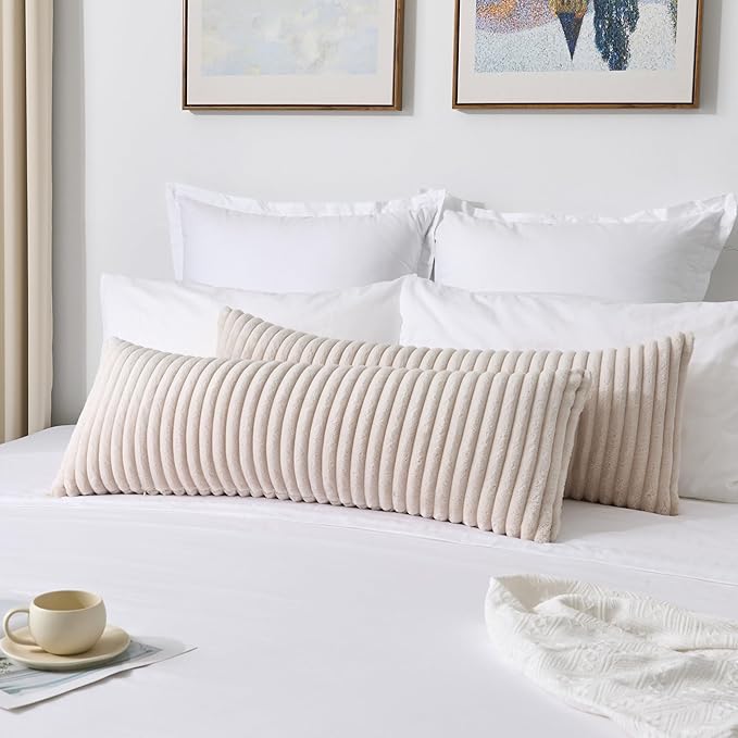Kevin Textile Soft Plush 14x36 Inch Long Lumbar Pillow Cover 1 Pack, Luxury - Image 4