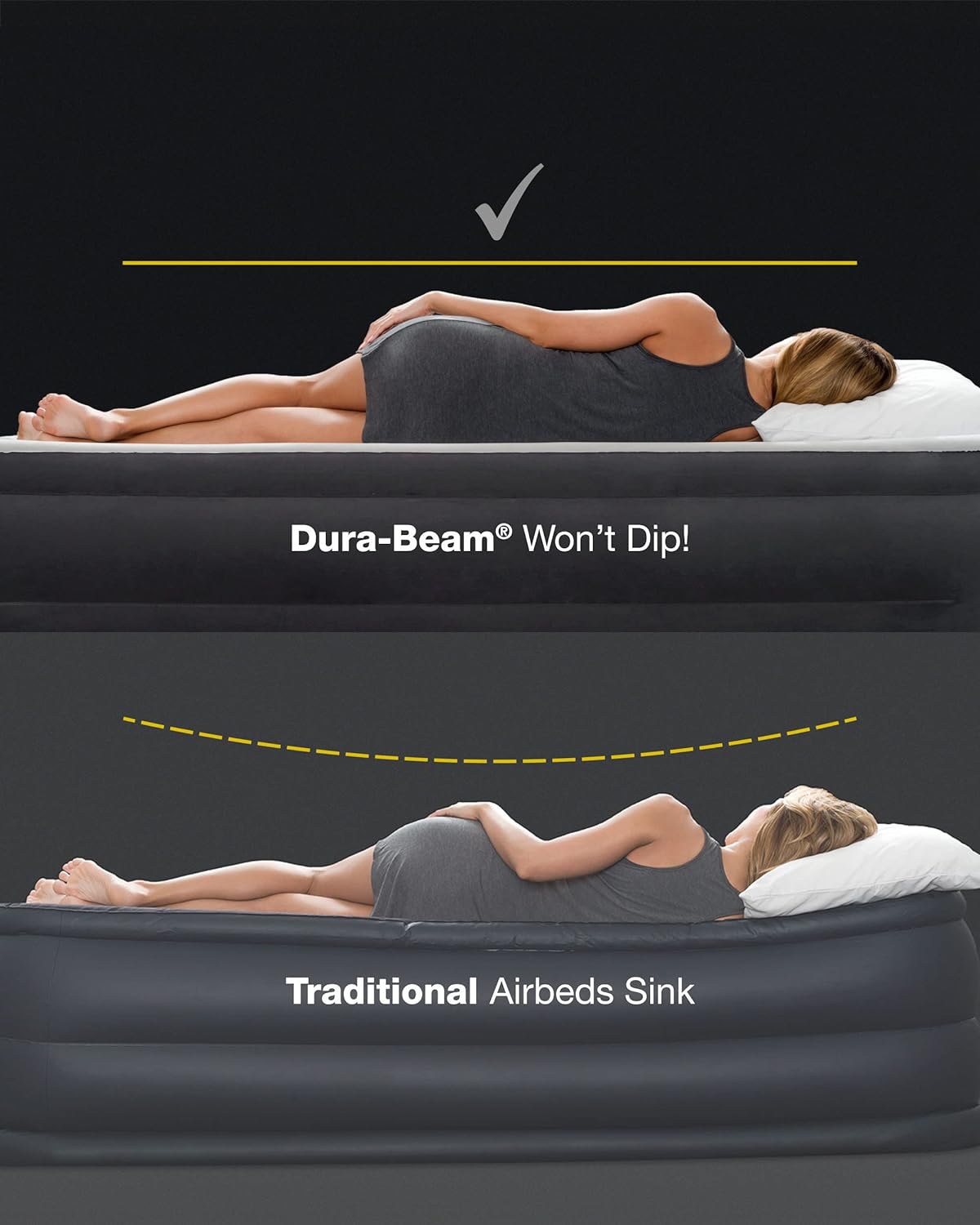 intex 64779e dura-beam standard prestige air mattress: fiber-tech on a desk or shelf