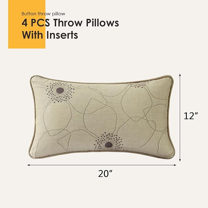 Outdoor Sunbrella Decorative Pillows Pack of 4, Allure Dusk - Image 6