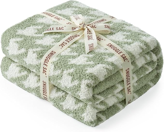 Snuggle Sac Houndstooth Throw Blanket - Image 8