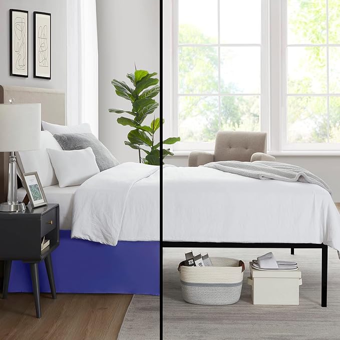 Nestl Royal Blue Full XL Bed Skirt - Image 6