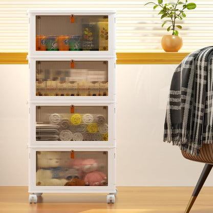 yfxcvsl 4 tier plastic storage bins with lid, package contents