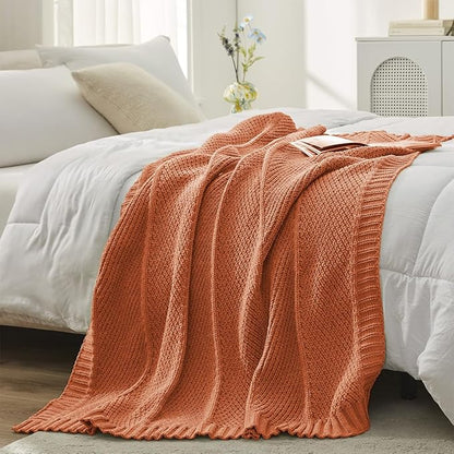 Amélie Home Chevron Chenille Knit Throw Blanket - Image 6