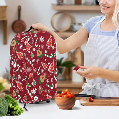Christmas Pattern Blender Dust Cover Stand Mixer or Coffee Maker Appliance Cover - Image 3