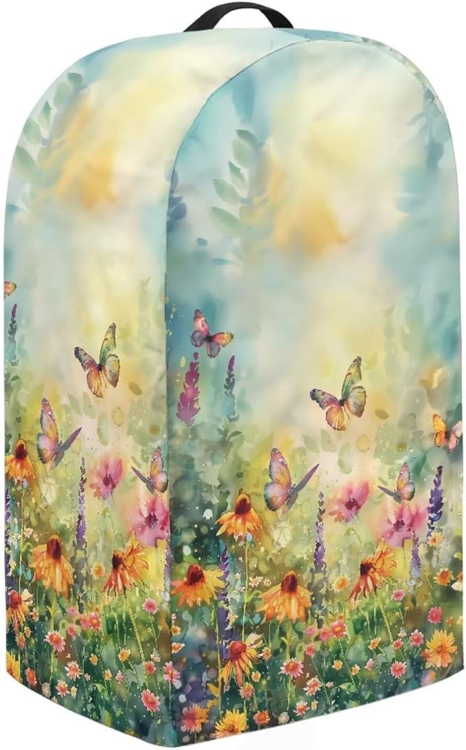 Daisy Floral Butterfly Drawstring Blender Cover Kitchen Appliance Anti - Image 4
