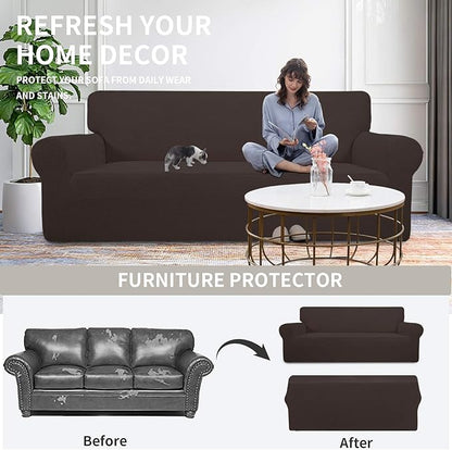 Easy-Going Stretch Oversized Chair Sofa Slipcover 1-Piece Couch Sofa Cover - Image 4
