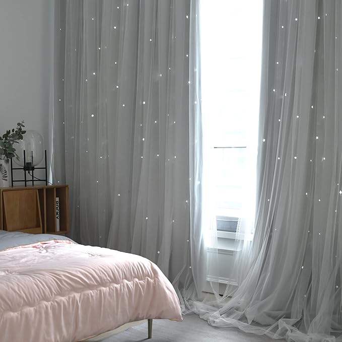 Kinryb Kids Star Cutout Curtains - Image 4