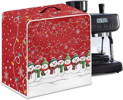 Christmas Snowflake Coffee Maker Cover Dust Protection by Unknown