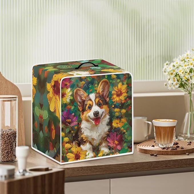 Mumeson Cartoon Corgi Coffee Maker Machine Dust Cover Blender Protection Case - Image 6