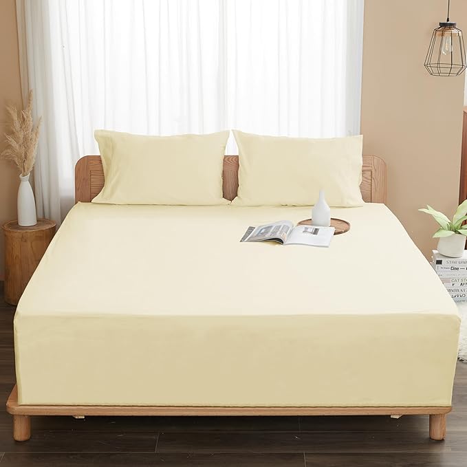 Sunflower King Fitted Sheet, 1-Piece Extra Deep Pocket Fitted Bottom Sheet 19" - Image 8