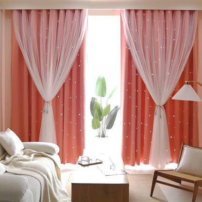 Kinryb Princess Curtains for Girls Bedroom by Kinryb