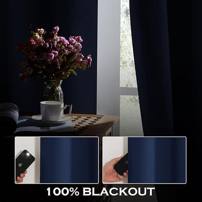 KGORGE 4-in-1 Soundproof Anti Dust 100% Blackout Curtains - Image 3