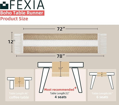 FEXIA Boho Table Runner for Home Decor - Image 2