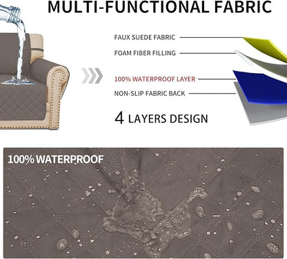 Easy-Going Waterproof Oversized Loveseat Covers Leakproof Couch Cover - Image 3