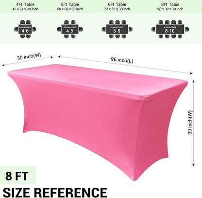Obstal 8Ft Stretch Spandex Table Cover - Image 4