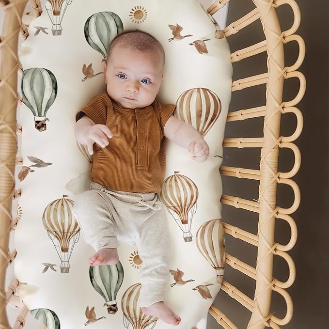 GRSSDER Stretchy Ultra Soft Fitted Bassinet Sheets 3 Pack, Universal Fit - Image 5
