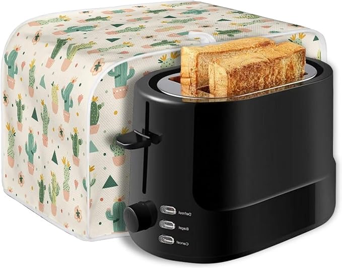 ZFRXIGN Cactus Toaster Cover 2 Slice Wide Slot Toaster Dust Covers Oven Cover - Image 6