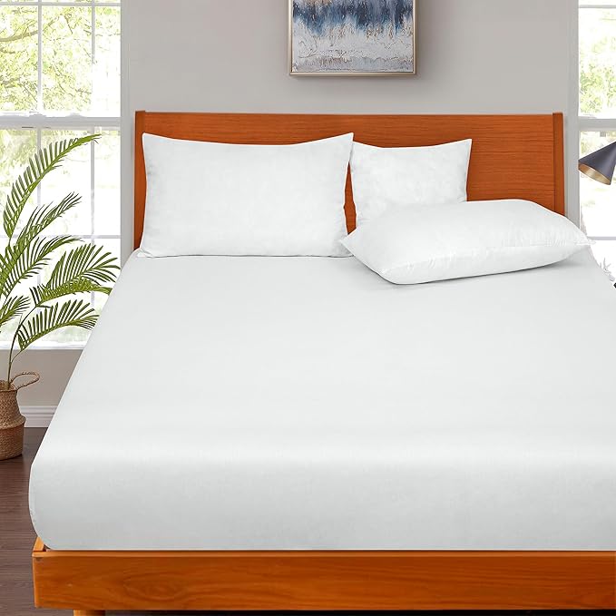 ROYALE LINENS 300 Thread Count 100% Long Staple Combed Cotton Fitted Sheet Twin - Image 5