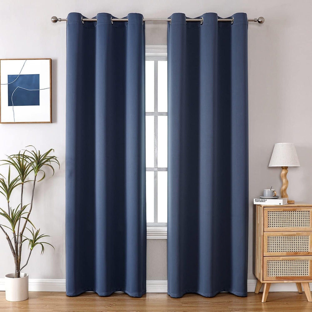ChrisDowa Blackout Curtains for Bedroom and Living Room 84 Inches Long