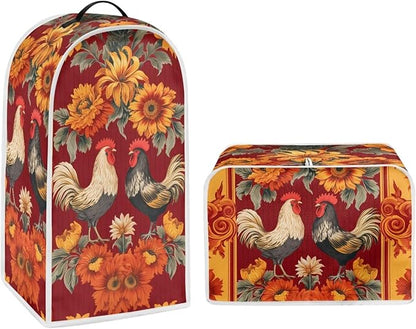 Rooster Kitchen Blender Dust Cover Sunflower Bread Maker Toaster Protector - Image 2