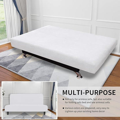 Easy-Going Stretch Sofa Slipcover Armless Sofa Cover Furniture Protector - Image 4