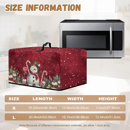 Microwave Oven Dust Cover, Christmas Snowman Heat-Resistant Waterproof - Image 6