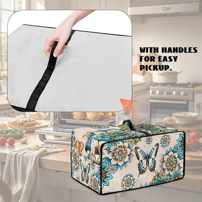 Microwave Oven Dust Cover Waterproof Polyester-Linen Fabric Microwave Oven - Image 5
