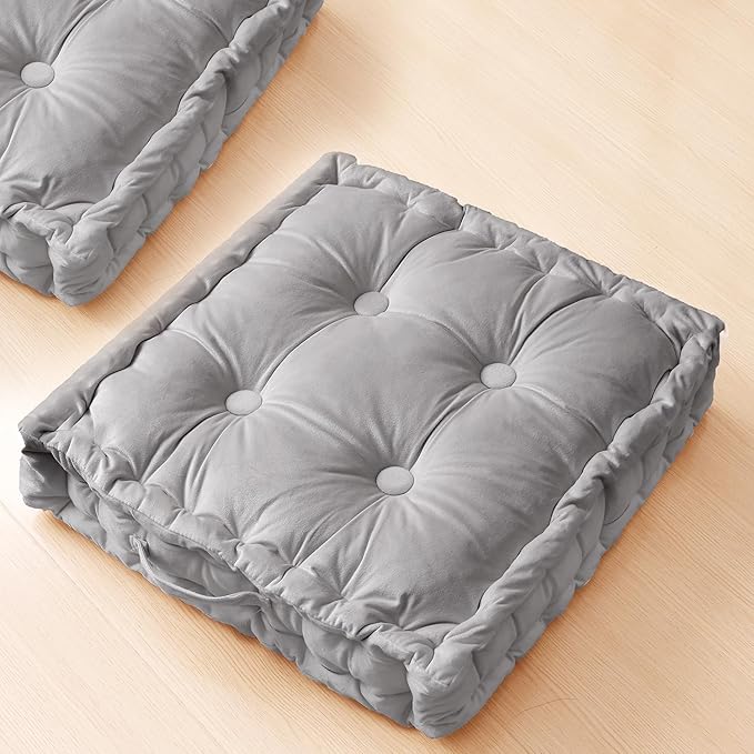 Square Floor Pillows, Large Floor Cushion by Unknown