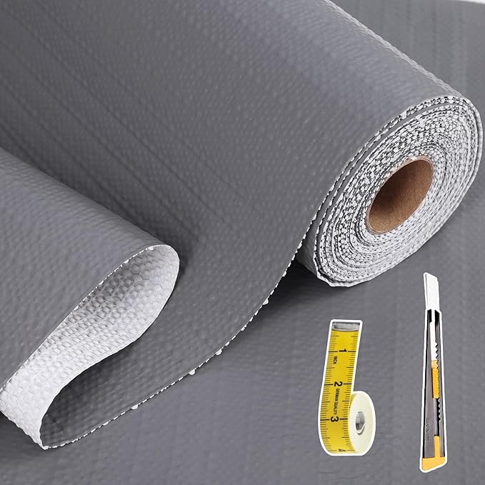 Drawer and Shelf Liner for Kitchen Cabinet: 23 in X 20 Ft Non Slip Waterproof by Kimhan