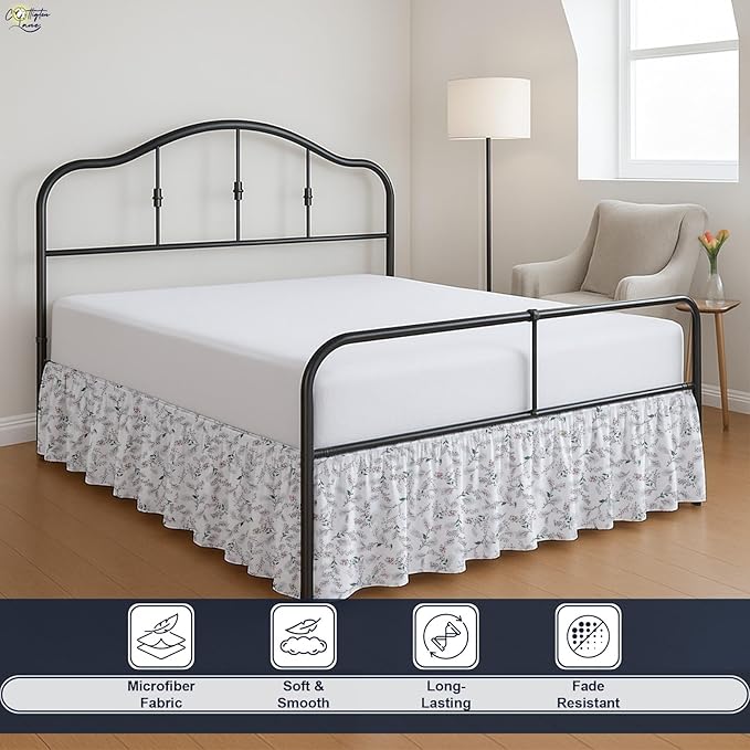 Cottington Lane Ruffled Bed Skirt Full Size - Image 3