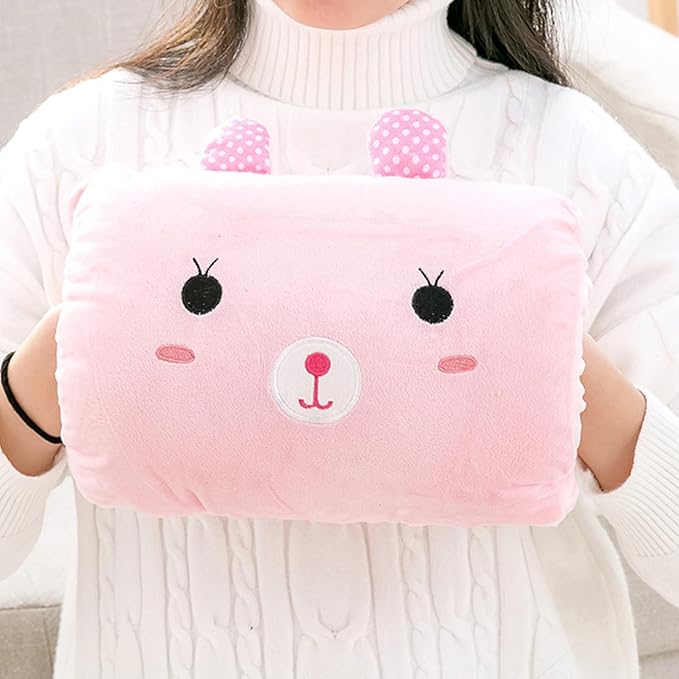 Hand Warmer Pillow, Kids Cartoon Rabbit Hand Warmer Pouch Non Electrical Arm - Image 6