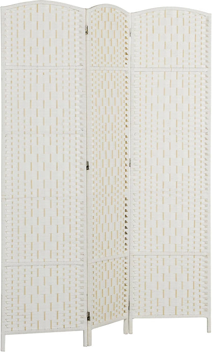 homcom room divider 3-panel, 6ft-tall folding privacy screen shown in use