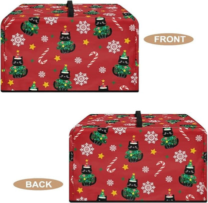 Microwave Ovens Dust Cover, Christmas Cat Polyester Waterproof Countertop - Image 5