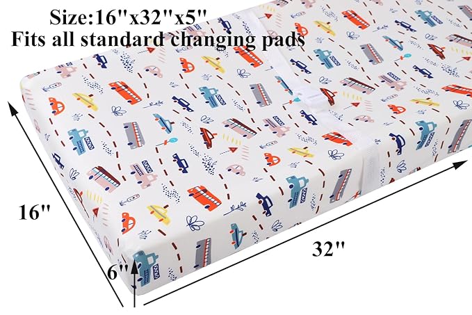 Changing Pad Cover Set 3 Pack Jersey Knit Ultra Soft - Image 3