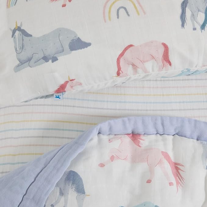 Little Unicorn Toddler Bedding 3-Piece Set | Super Soft & Breathable Muslin - Image 4